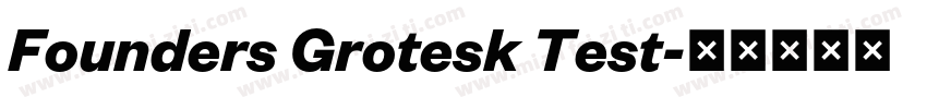 Founders Grotesk Test字体转换